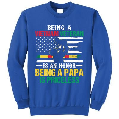 Being Vietnam Veteran Is An Honor Being Papa Is Priceless Gift Sweatshirt