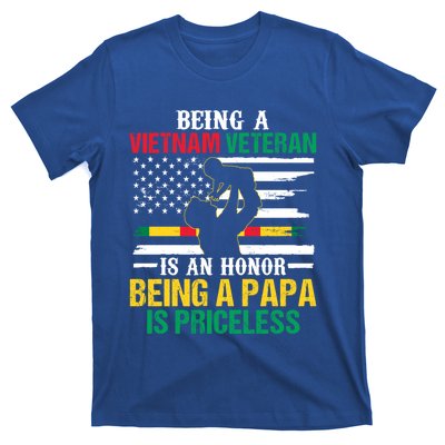 Being Vietnam Veteran Is An Honor Being Papa Is Priceless Gift T-Shirt