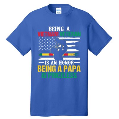 Being Vietnam Veteran Is An Honor Being Papa Is Priceless Gift Tall T-Shirt