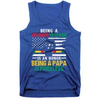 Being Vietnam Veteran Is An Honor Being Papa Is Priceless Gift Tank Top