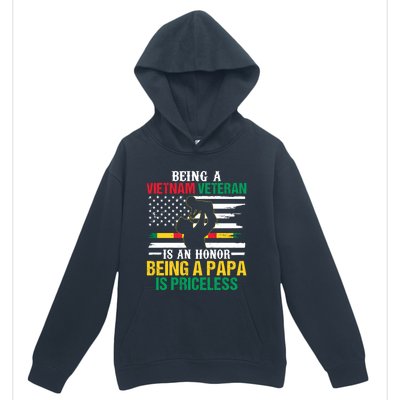 Being Vietnam Veteran Is An Honor Being Papa Is Priceless Gift Urban Pullover Hoodie