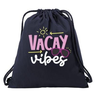 Beach Vacay Vibes Gift Drawstring Bag