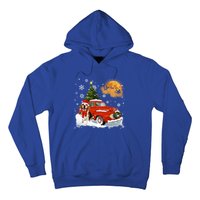 Beagle Vintage Wagon Red Truck Christmas Tree Pajamas Great Gift Hoodie