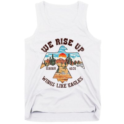 Bible Verse We Rise Up Wings Like Eagles Isaiah 4031 Tank Top