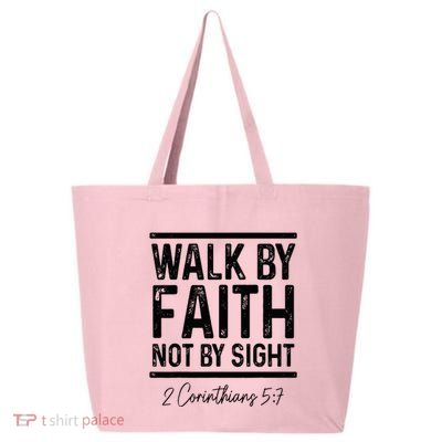 Bible Verse Walk Faith Not By Sight Christian Pastor 25L Jumbo Tote