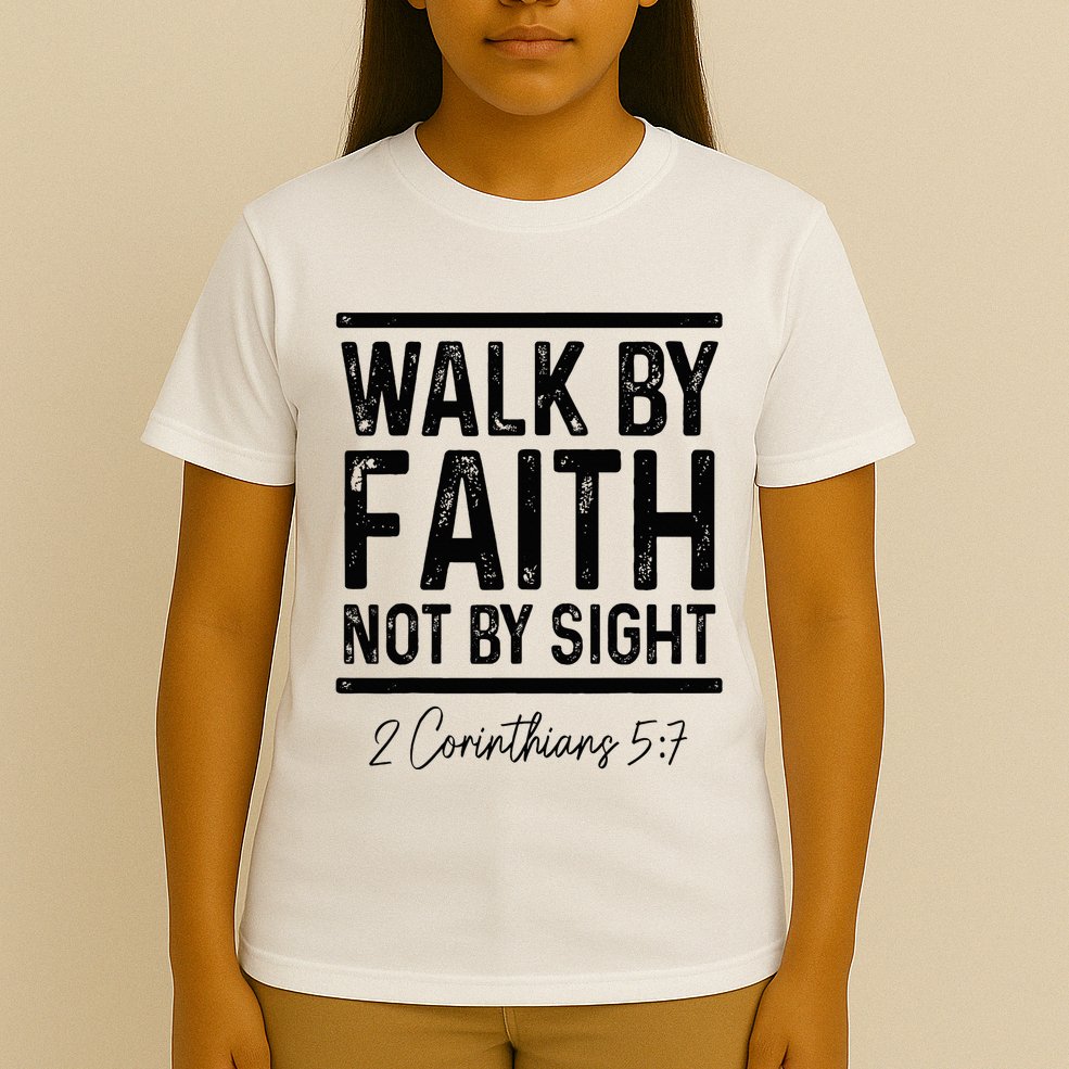 Bible Verse Walk Faith Not By Sight Christian Pastor T-Shirt