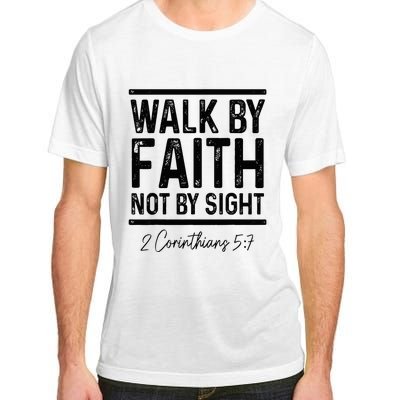 Bible Verse Walk Faith Not By Sight Christian Pastor Adult ChromaSoft Performance T-Shirt