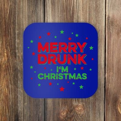 Beer Vodka Wine Xmas Ing Merry Drunk IM Christmas Gift Coaster