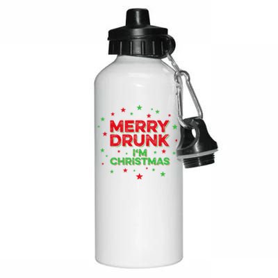 Beer Vodka Wine Xmas Ing Merry Drunk IM Christmas Gift Aluminum Water Bottle