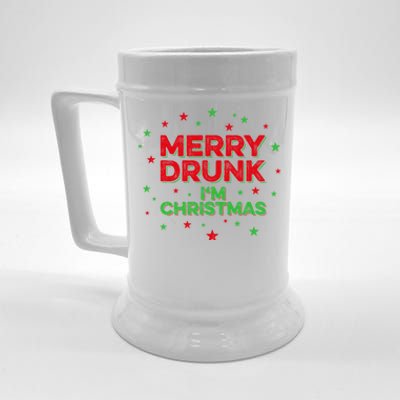 Beer Vodka Wine Xmas Ing Merry Drunk IM Christmas Gift Beer Stein