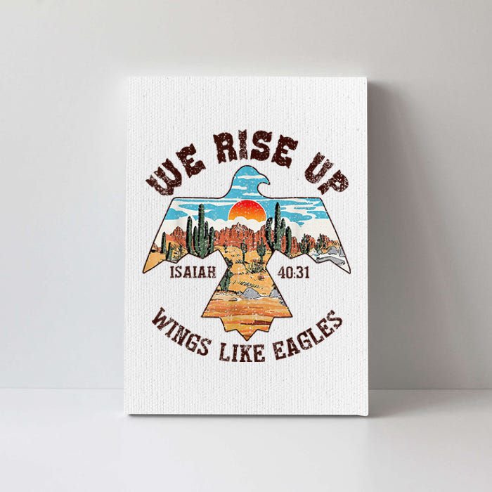 Bible Verse We Rise Up Wings Like Eagles Isaiah 4031 Canvas