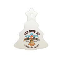 Bible Verse We Rise Up Wings Like Eagles Isaiah 4031 Ceramic Tree Ornament