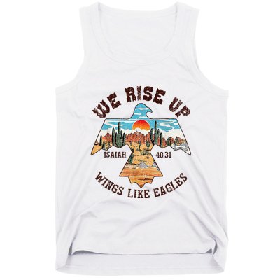 Bible Verse We Rise Up Wings Like Eagles Isaiah 4031 Tank Top