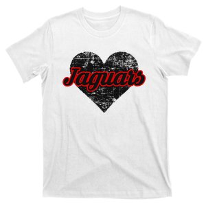 Blue Valley West Jaguars Over Heart T-Shirt