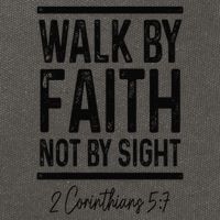 Bible Verse Walk Faith Not By Sight Christian Pastor Cotton Canvas Backpack