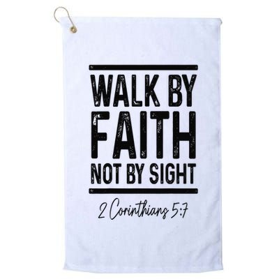 Bible Verse Walk Faith Not By Sight Christian Pastor Golf Towel