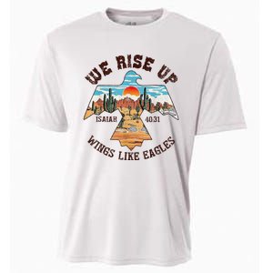 Bible Verse We Rise Up Wings Like Eagles Isaiah 4031 Cooling Performance Crew T-Shirt