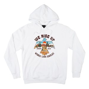 Bible Verse We Rise Up Wings Like Eagles Isaiah 4031 Hoodie