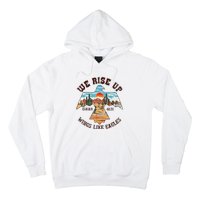 Bible Verse We Rise Up Wings Like Eagles Isaiah 4031 Hoodie