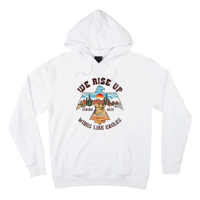 Bible Verse We Rise Up Wings Like Eagles Isaiah 4031 Hoodie