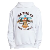 Bible Verse We Rise Up Wings Like Eagles Isaiah 4031 Urban Pullover Hoodie