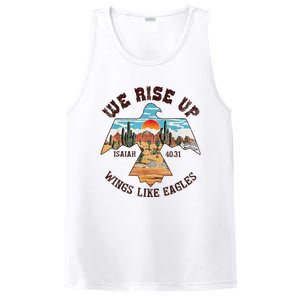 Bible Verse We Rise Up Wings Like Eagles Isaiah 4031 PosiCharge Competitor Tank