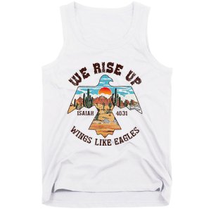 Bible Verse We Rise Up Wings Like Eagles Isaiah 4031 Tank Top