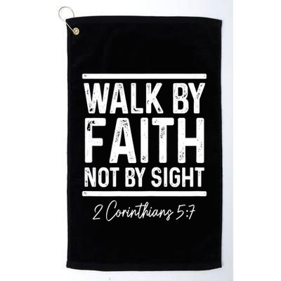 Bible Verse Walk Faith Not By Sight Christian Pastor Gift Golf Towel