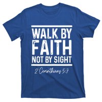 Bible Verse Walk Faith Not By Sight Christian Pastor Gift T-Shirt