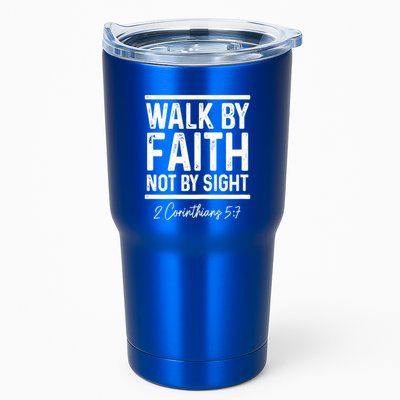 Bible Verse Walk Faith Not By Sight Christian Pastor Gift Tumbler