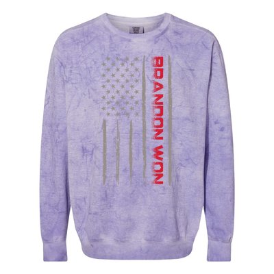 Brandon Won 1 Colorblast Crewneck Sweatshirt