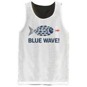 Blue Wave 2024 Funny Big Fish Eat Little Fish Trump Hair Mesh Reversible Basketball Jersey Tank