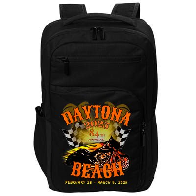 Bike Week 2025 84th Annual Vintage Rally Art On Front Impact Tech Backpack