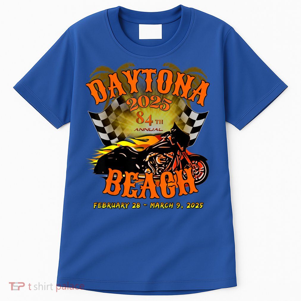 Bike Week 2025 84th Annual Vintage Rally Art On Front Tall T-Shirt