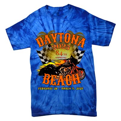 Bike Week 2025 84th Annual Vintage Rally Art On Front Tie-Dye T-Shirt