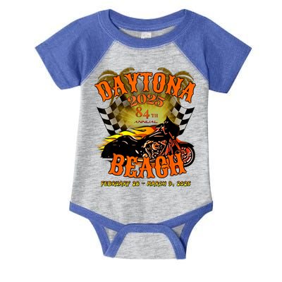 Bike Week 2025 84th Annual Vintage Rally Art On Front Infant Baby Jersey Bodysuit