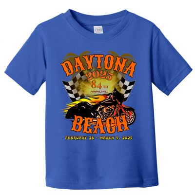 Bike Week 2025 84th Annual Vintage Rally Art On Front Toddler T-Shirt