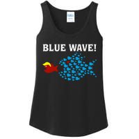 Blue Wave 2024 Kamala Harris Sarcasm Fish Catch Trump Hair Ladies Essential Tank