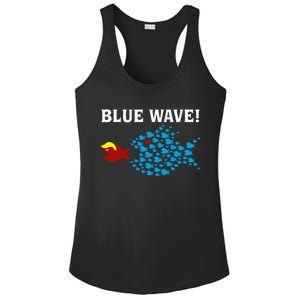 Blue Wave 2024 Kamala Harris Sarcasm Fish Catch Trump Hair Ladies PosiCharge Competitor Racerback Tank