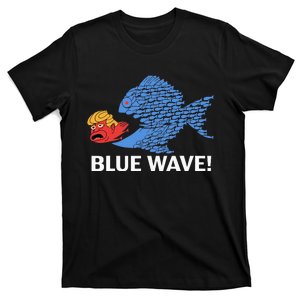 Blue Wave 2024 Fish Trump Hair T-Shirt