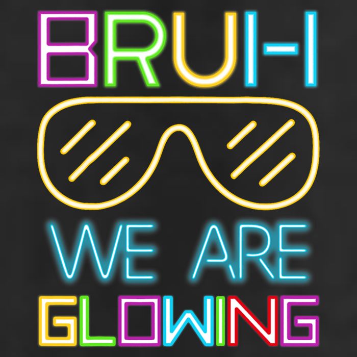 Bruh We Are Glowing In My Era Group Team Trucker Hat