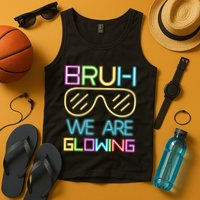 Bruh We Are Glowing In My Era Group Team Tank Top