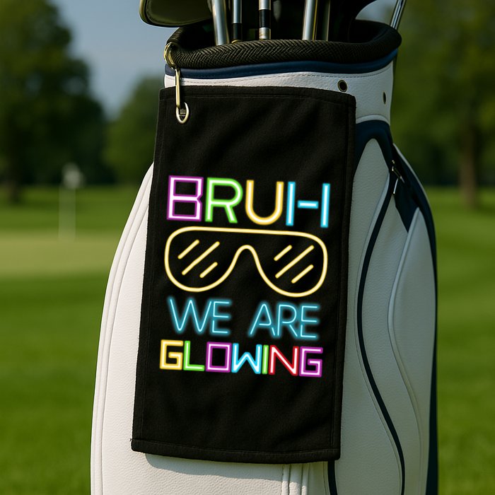 Bruh We Are Glowing In My Era Group Team Golf Towel