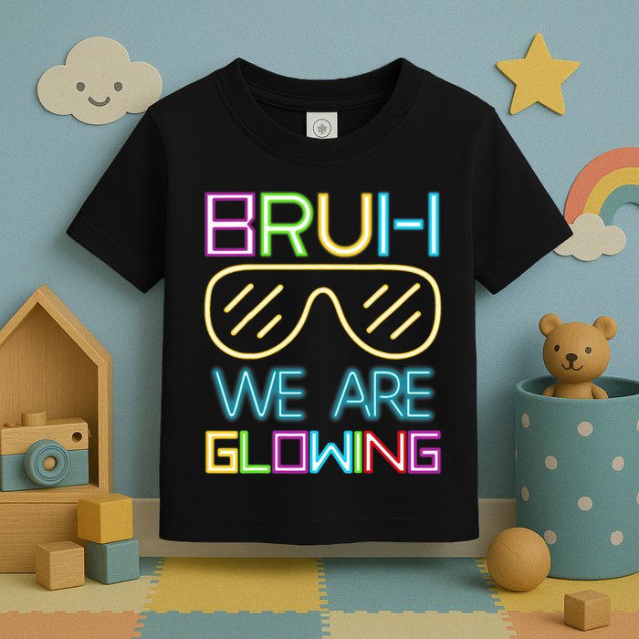 Bruh We Are Glowing In My Era Group Team Toddler T-Shirt