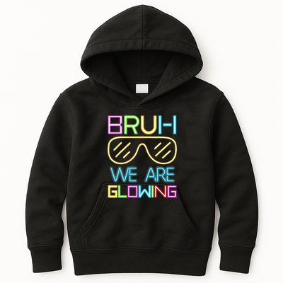 Bruh We Are Glowing In My Era Group Team Kids Hoodie