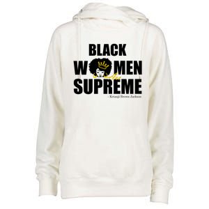 Black Women Are Supreme KBJ Ketanji Brown Jackson The Supremes Womens Funnel Neck Pullover Hood