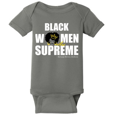 Black Women Are Supreme KBJ Ketanji Brown Jackson The Supremes Baby Bodysuit