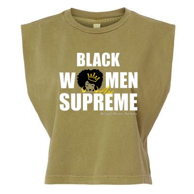 Black Women Are Supreme KBJ Ketanji Brown Jackson The Supremes Garment-Dyed Women's Muscle Tee