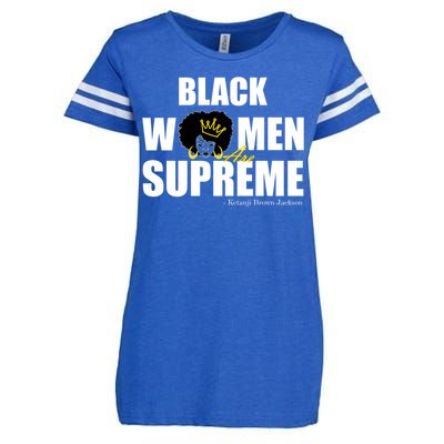 Black Women Are Supreme KBJ Ketanji Brown Jackson The Supremes Enza Ladies Jersey Football T-Shirt