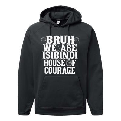 Bruh We Are Isibindi House Of Courage Rca Houses School Performance Fleece Hoodie